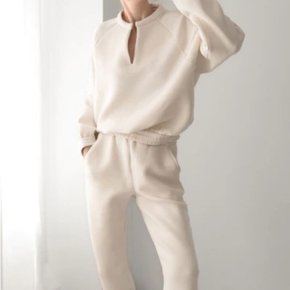 LEZE THE LABEL ATHENA + KENDAL SET - milk tea XS